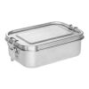 ALLSPICE. Lunchbox. Robuste luftdichte Box aus (90% recyceltem) 750 mL Silber | ohne Werbeanbringung