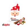 Werbekarte "Santa" Mit Duplo bunt | ohne Werbeanbringung
