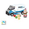 3D Präsent "Transporter" bunt | ohne Werbeanbringung | Fairtrade® Schokolade