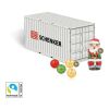3D Präsent "Container" bunt | ohne Werbeanbringung | Fairtrade® Schokolade