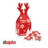 3D Präsent "Rentier" Mit Duplo Knusperlen bunt | ohne Werbeanbringung