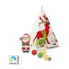 Präsent "Weihnachtsbaum" Mit Fairtrade® Schokolade bunt | ohne Werbeanbringung