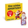 Werbe-Klappkarte mit Weihnachtsmann von Milka bunt | ohne Werbeanbringung