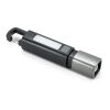 WIGGINS. ABS-Taschenlampe mit einer 2-W-LED-Leuchte (53 Lumen) an der Vorderseite und einer COB-Leuchte (53 Lumen) an der Oberseite schwarz