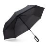 CAMILLE. Großer Regenschirm (27") aus 190T Pongee schwarz