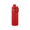 Salween Trinkflasche 560ml aus recy. Edelstahl.Doppelwandig, Doppelverschluss,Tragegriff Rot