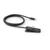 Edison Ladekabel recy. PVC, 1 m, USB-C, 60 W, Smartphone-Ständer Schwarz