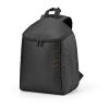 Brüssel Kühltaschen-Rucksack 12L aus r PET. Mit Doppelreißverschluss Schwarz