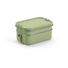 Tintoretto Lunchbox recy.Edelstahl, 1240 ml. Mit seitliche Verschlussklammern Mattgrün | ohne Werbeanbringung | Nicht verfügbar | Nicht verfügbar | Nicht verfügbar