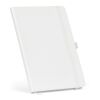 Dumas A5 Notizbuch aus recy.PU.Hardcover.70g/m². 160 Seiten, FSC®-zertifiziert Weiß