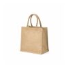 Nuptse Einkaufstasche aus Jute, 34cm Henkel Natur