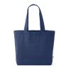 Mulhacén Einkaufstasche aus recy. Baumwolle, 320g/m², 65cm Henkel Marineblau