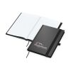 Notizbuch Hardcover Black-Book Ausstattung schwarz Schwarz | DIN A5 | ohne Werbeanbringung | Winkelkaro | Siebdruck-Digital inkl.