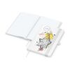 Notizbuch Match-Book Naturpapier-Hardcover individuell bedruckt Weiß | DIN A5 | ohne Werbeanbringung | Weiß | Hochweiß/Punktraster
