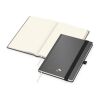 Notizbuch Vision-Book Kunstleder-Hardcover matt-farbig Anthrazit | DIN A5 | ohne Werbeanbringung | Cremefarben/Punktraster | Goldprägung inkl.