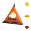 Mini Tetraeder Gummibärchen vegan transparent | ohne Werbeanbringung