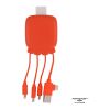 3192 | Xoopar Octopus Gamma 2 Bio Charging cable with 3.000mAh Powerbank Orange | ohne Werbeanbringung | Nicht verfügbar | Nicht verfügbar | Nicht verfügbar