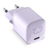 2WC20 I Fresh & Rebel USB-C Mini Charger USB-C PD // 20W Transparent Lila | ohne Werbeanbringung | Nicht verfügbar | Nicht verfügbar