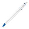 Kugelschreiber Ducal hardcolour Weiss-Blau / Weiss | 1-farbiger Siebdruck | in Verlängerung vom Clip | 40 mm x 25 mm | Nicht verfügbar