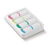 Textmarkter Set 4St. 75mm regenbogenfarben | 1-farbiger Tampondruck | textmarker gelb seite 1 | 15 mm x 10 mm | Nicht verfügbar
