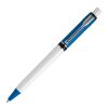 Kugelschreiber Raja Colour hardcolour Hellblau-Weiss | 1-farbiger Tampondruck | 270° unter dem Clip | 20 mm x 5 mm | Nicht verfügbar