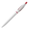 Kugelschreiber S! hardcolour Weiss-Rot Weiß | 1-farbiger Tampondruck | Clip | 30 mm x 5 mm | Nicht verfügbar