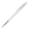 Kugelschreiber Kuma Transparent Weiss-Weiss | 1-farbiger Tampondruck | Auf dem Clip | 40 mm x 6 mm | Nicht verfügbar