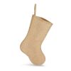 Weihnachtsstrumpf im Jute-Stil mit Ziernaht 45cm Natur | ohne Werbeanbringung | Nicht verfügbar | Nicht verfügbar