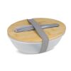 Lunchbox R-PP & Bambus mit Besteck - 1L Grau | ohne Werbeanbringung | Nicht verfügbar | Nicht verfügbar | Nicht verfügbar