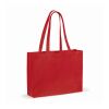 Tasche aus recycelter Baumwolle 140g/m² 49x14x37cm Rot / Weiß | ohne Werbeanbringung | Nicht verfügbar | Nicht verfügbar | Nicht verfügbar