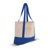 Strandtasche Baumwollsegeltuch OEKO-TEX® 280g/m² 42x10x30cm Blau / Weiss | ohne Werbeanbringung | Nicht verfügbar | Nicht verfügbar | Nicht verfügbar