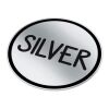 Vinyl Sticker Rund Ø 25 mm Silber | 1-farbiger Digitaler Aufkleber | Seite 1 | Ø 25 mm | Nicht verfügbar