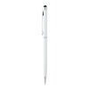 Sleek Stylus Kugelschreiber weiss | 1-farbiger Siebdruck | Schaft-Clipverlängerung | 15.00 mm x 38.00 mm