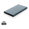 4.000mAh Type-C Powerbank aus RCS recyeltem ABS & Aluminium blau | ohne Werbeanbringung | Nicht verfügbar | Nicht verfügbar