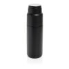 Thermocup RCS – recycelte Thermosflasche mit Becher, 500ml schwarz