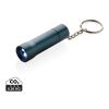 Flash Schlüsselanhänger-Taschenlampe aus RCS rec. Aluminium blau | ohne Werbeanbringung | Nicht verfügbar | Nicht verfügbar