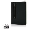Basic Hardcover PU A5 Notizbuch mit Stylus-Stift schwarz | ohne Werbeanbringung | Nicht verfügbar | Nicht verfügbar | Nicht verfügbar