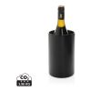Vino Weinkühler aus RCS-zertifiziert recyc. Stainless-Steel schwarz