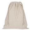 TEXXILLA Zuziehbeutel aus Baumwolle, 25 x 30 cm, ca. 140 g/m² beige | ohne Werbeanbringung | ohne Werbeanbringung