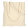 TEXXILLA Tasche mit zwei langen Henkeln aus Organic-Baumwolle, ca. 140 g/m² beige | ohne Werbeanbringung | ohne Werbeanbringung