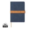 VINGA Bosler Notizbuch aus RCS recyceltem Canvas navy blau | ohne Werbeanbringung | Nicht verfügbar | Nicht verfügbar