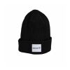 Baumwoll-Beanie schwarz