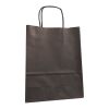 Krafttasche glatt Color schwarz | 18 x 8 x 21 cm | ohne Werbeanbringung