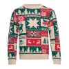 Weihnachtspullover L-XL beige | ohne Werbeanbringung | Nicht verfügbar | Nicht verfügbar | Nicht verfügbar