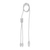 Ladekabel 2in1 silber | ohne Werbeanbringung | Nicht verfügbar | Nicht verfügbar | Nicht verfügbar