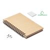 DIN A5 Notizbuch GROWBOOK™ holzfarben | ohne Werbeanbringung | Nicht verfügbar | Nicht verfügbar