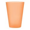 Festivalbecher aus Plastik, 300ml transparent orange