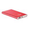 Aluminium Powerbank 4000 mAh rot | ohne Werbeanbringung | Nicht verfügbar | Nicht verfügbar
