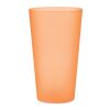 Festivalbecher "Large" aus Plastik, 500ml transparent orange | ohne Werbeanbringung | Nicht verfügbar | Nicht verfügbar