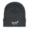 Beanie mit Umschlag RPET weiß/grau | ohne Werbeanbringung | Nicht verfügbar | Nicht verfügbar | Nicht verfügbar